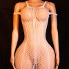 Boudoir Secret-Elegant Full-Body Floral Lace Nightwear