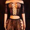 Stripe Tease-One-Size High-Stretch Backless Lingerie