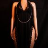 Midnight Bare Back Slip Gown