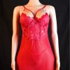 Scarlet Lace Mesh Maxi Gown