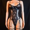 Shadow Strap Teddy with Garter