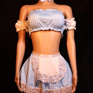 Pastel Plaid French Maid Set